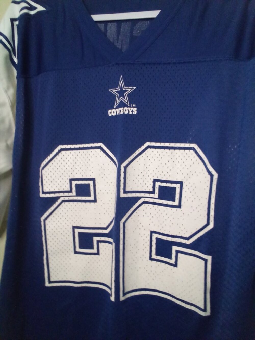 Vintage 1995 Starter Dallas Cowboys Jersey Men XL Emmitt Smith #22 Blue White - Picture 5 of 14